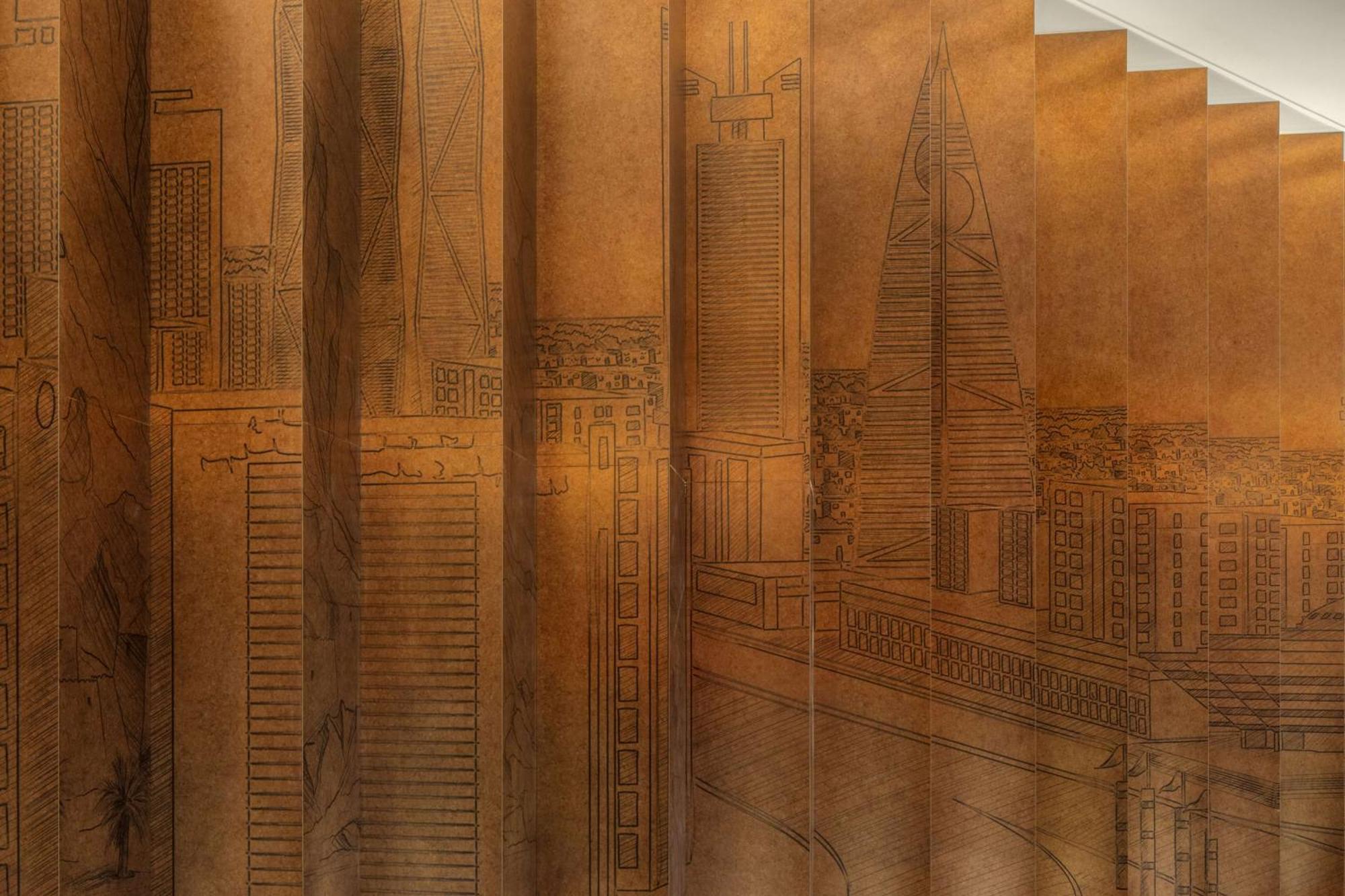 فندق حياة ريجنسي الرياض العليا المظهر الخارجي الصورة Detail of the 1930s mural by Charles Sprague Pearce